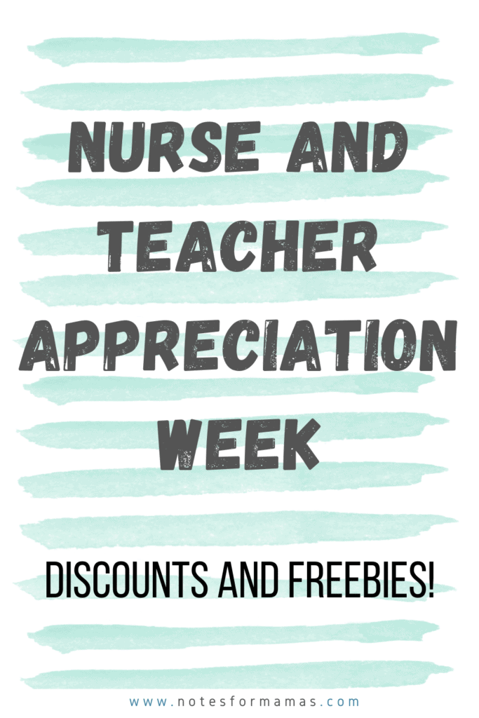 Nurse and Teacher Appreciation Week Deals 2020